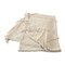 Laddha Home Designs Solid Beige Diamond Tufted Throw Blanket with Fringes 50" x 60"